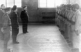 Начальник ХПТУ п-к Метелев отправляет команду училища на Всесоюзные соревнования 1957 года
